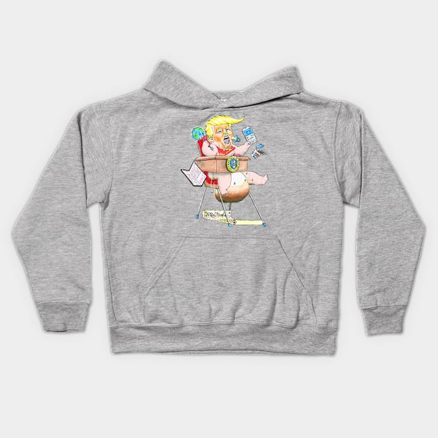 Toddler in Chief Kids Hoodie by Gonzo3